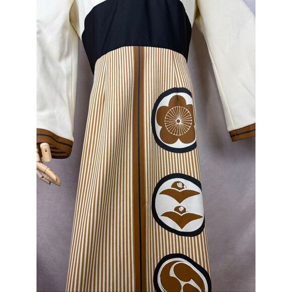 Vintage Alfred Shaheen Dress M/L Hawaii Tiki 1970s Designer MCM READ - Picture 3 of 14